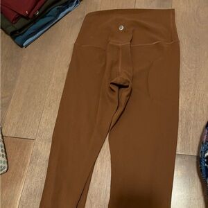 Roasted brown lululemon align leggings never worn